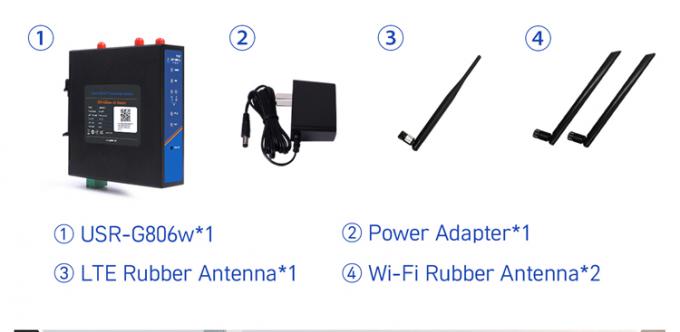 PUSR USR-G806W-E 4g Industrial OpenVPN Router Europe 2.4G WiFi Erweiterte 2*2 MIMO, bis zu 300Mbps mit Sim-Kartenslot 12