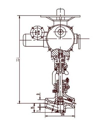 Ein guter Preis. Chrom-Molybdän-legierter Stahl-elektrischer Ventil-Auslöser, Abkürzungs-Ventil J961Y DN40 | DN50 online