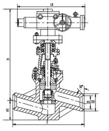 Ein guter Preis. Duktiles Roheisen-Kraftwerk-Ventil, Abkürzungs-Ventile J961Y-Pw 5410V online