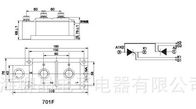 Thyristor leichtes DC-Kontaktgeber 800A 1400V Störungsbesuch-Modul mit elektrischer Isolierung