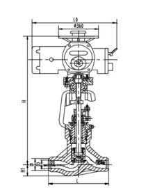 Ein guter Preis. Duktiler Roheisen-elektrischer Ventil-Auslöser, Kugel-Ventile J961Y DN65 online