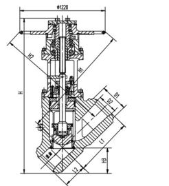 Ein guter Preis. Chrom-Nickelstahl-elektrischer Ventil-Auslöser, Endwert J65Y-32 DN300 DN350 online