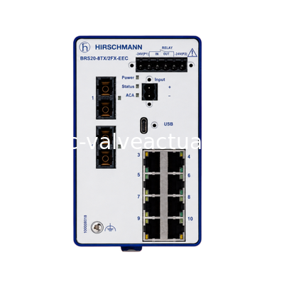 Ein guter Preis. Hirschmann BRS20-8TX/2FX-EEC verwalteter industrieller Ethernet-Switch | 8TX + 2FX Glasfaser online